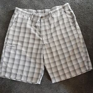 Grand Slam Golf Plaid Shorts